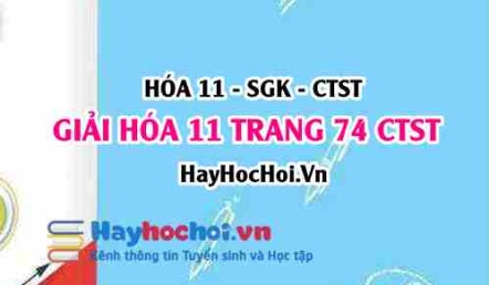 Giải Hóa 11 trang 74 Chân trời sáng tạo SGK